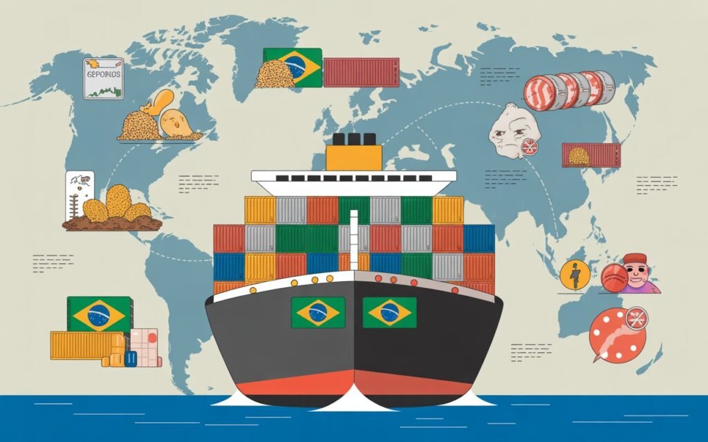 Brazil chicken exports shipment containers
